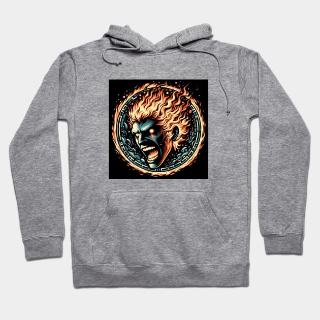 Rage of Fire Hoodie by JohnTy